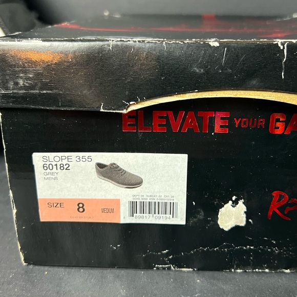 Rise Black Textured Men’s Sneakers Basketball shoes Size 8 new with box - Picture 11 of 11